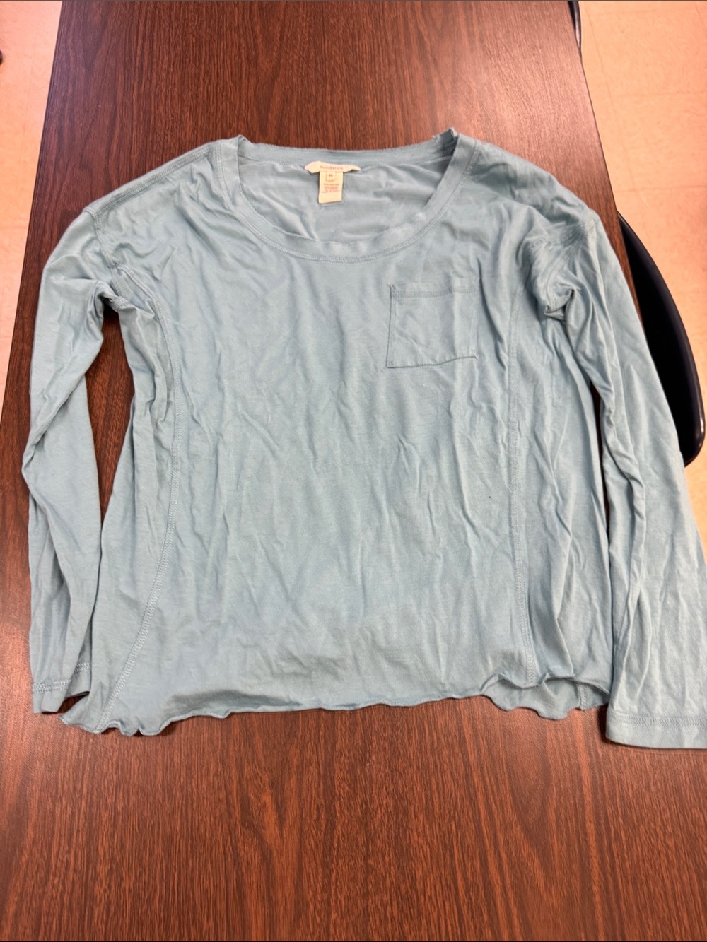 Sundance Light Blue Long-Sleeve Pocket Tee